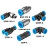 10PCS QSML-QSM-M3-M5-M6-G1/8-4-6-I QSM-QSML-QSMT-4-6-I Quick Connector Joint Pneumatic Fittings