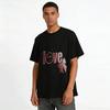 Love Heart Smile Print Bow Decor Casual Versatile Couple Top Pure cotton T-shirt