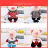 Niedliches Plüschtier Paar Schwein Puppen, Weiche Stofftierpuppen, Perfektes Geschenk für Freund 15cm, 50cm, 28cm