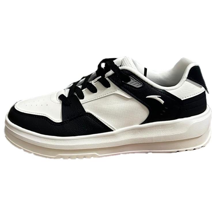 

New Anta Life Collection Wear Resistant Low Top Skateboard Shoes Women s Black White 122328017S-1 37.5