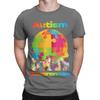 Awareness Rainbow World Puzzle Funny Graphic 100 Cotton Tshirt Autism Tops Tees For Unisex