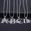 Stainless Steel Butterfly & Letter Necklace - Stylish Unisex Collarbone Chain Jewelry