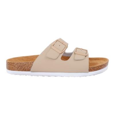 Womens/Ladies Mia Plain Double Strap Sandals