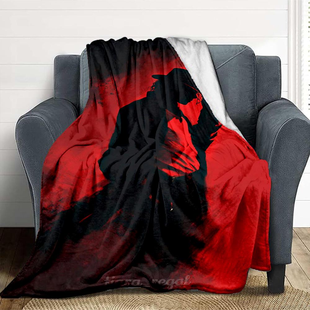 SilhouetteSoft Throw Blanket Flannel Blanket Warm Sofa Bed Camping home Decor Unique Christmas Gift C3181