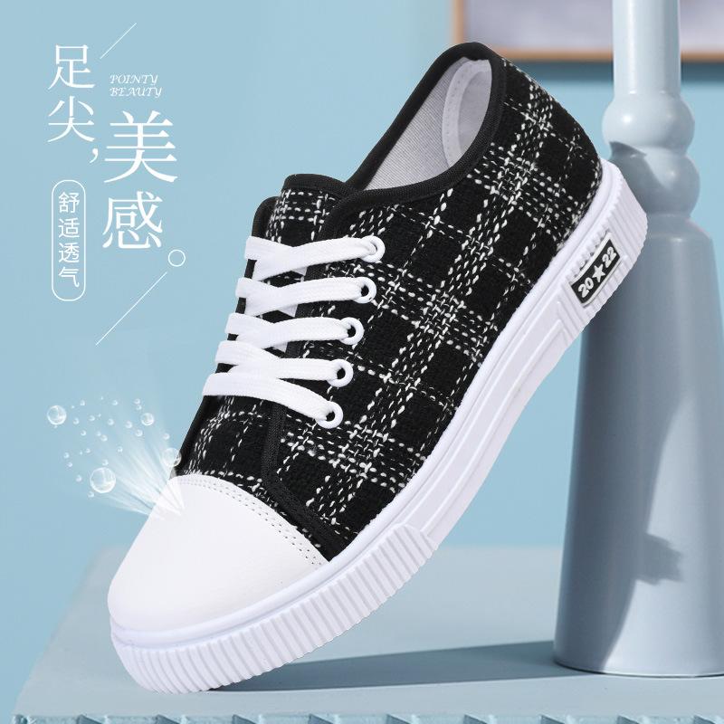 Cloth shoes women's new spring and autumn casual shoes versatile soft-soled flat-soled fashion board shoes