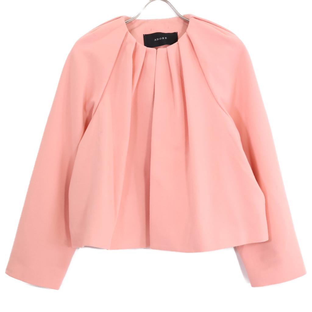 ADORE 531-1250932 Super 180 Melton collarless Jacket 38 pinkUsed