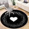1PC Love Sparkle Office Round Area Rug,  Mat Suitable ForOffice, Under Office Chairs Bedroom Living Room Home Decor, Room Deco