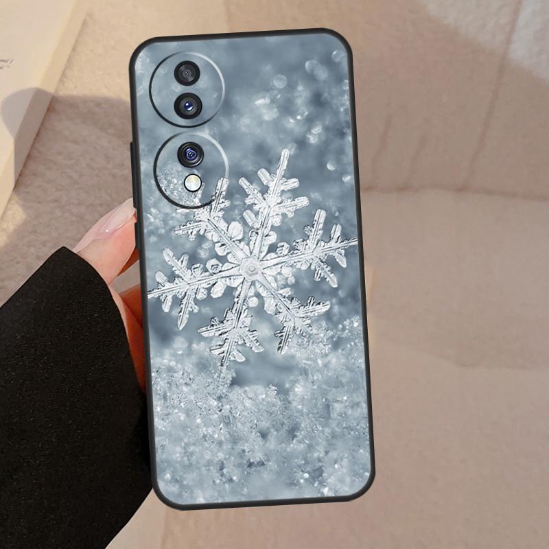 Snow Snowflake Winter For Honor Magic 7 6 5 Lite V5 Case For Honor 400 Pro 200 50 70 90 X8a X8b X9a X9b X9c Cover