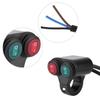 Ongwan Keenso 22mm Motorcycle Handlebar Switch On/Off Switch Bike Handlebar Fog Light Headlight Universal Multi-function(Red+Green)