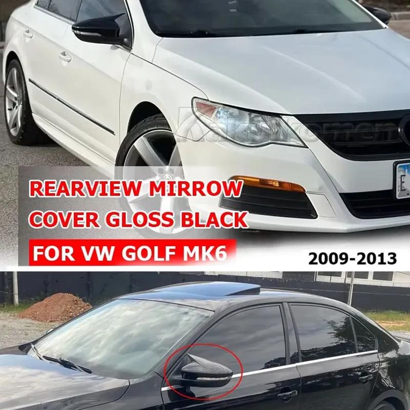 Rearview Mirror Cover Caps For VW MK6 Golf 6 GTI 2009-2013 Rear View Mirrors Case Tools Trim Holder Car Accessories