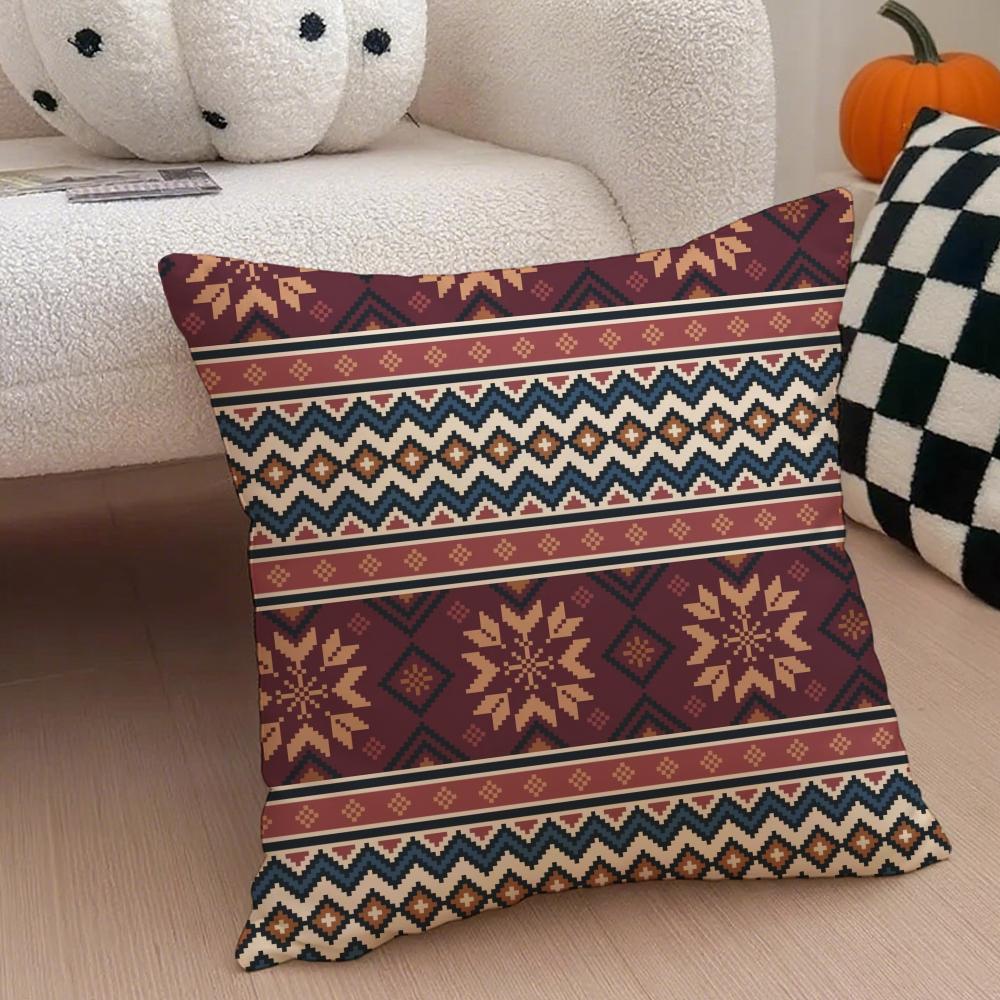Style Exotic Moroccan Cushion Cover Throw Pillow Cover Hidden Button Durable Polyester Chair Cushion