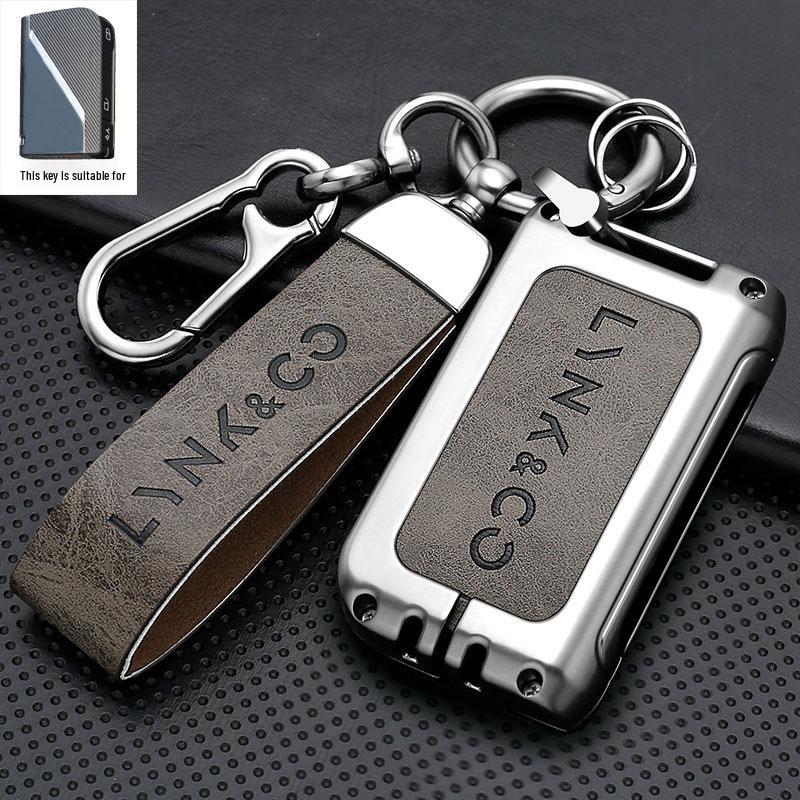 Lynk&Co 03 Key Case - 22 Model, Limited Edition, Special Shell, High-End Leather with Metal Buckle  