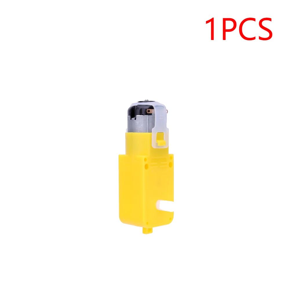 5-1PCS DC 3V-12V TT Motor Module EMC Intelligent Car Dual Shaft Geared Motor Gearmotor Gearbox Motor for Smart Car Robot 1:48