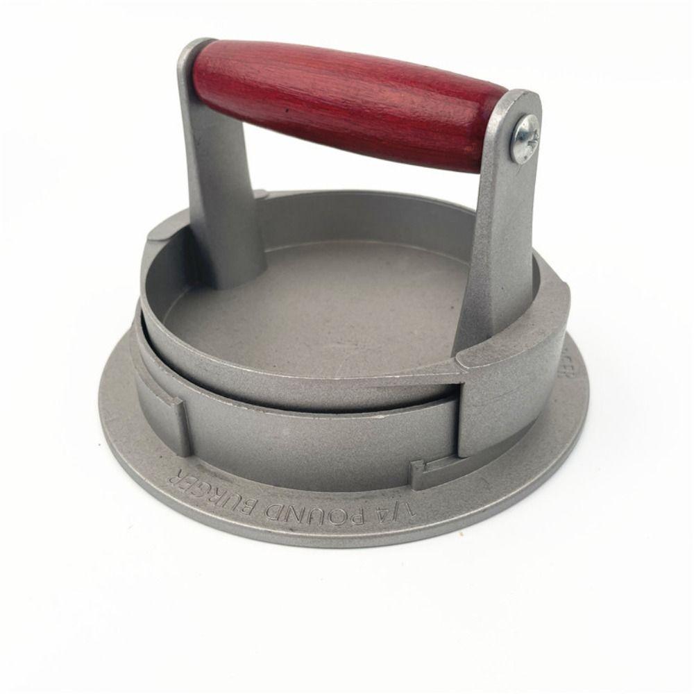 Manual Burger Press Patty Maker Aluminum Alloy Non-Stick Hamburger Meat Press Easy To Clean Efficient Hamburger Patty Mold