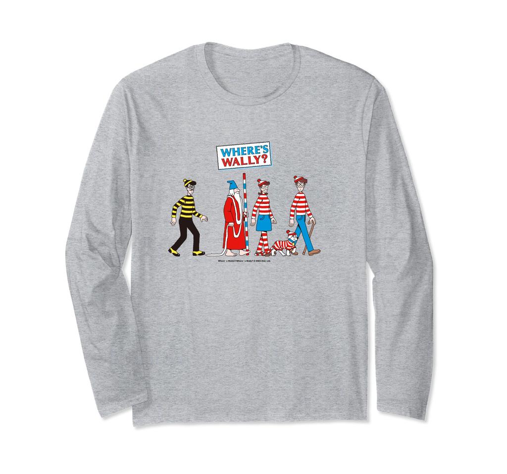 Where's Wally? Group Poses1 Long Sleeve T-Shirt