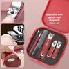 6pcs/8pcs Stainless Steel Professional Nail Care Kit | Includes Nail Clippers and Manicure Tools Portable Storage Box Ideal Gits