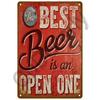 Retro Drink Plaque Art  Beer Wine  Whiskey Decor for Bars  Man Caves