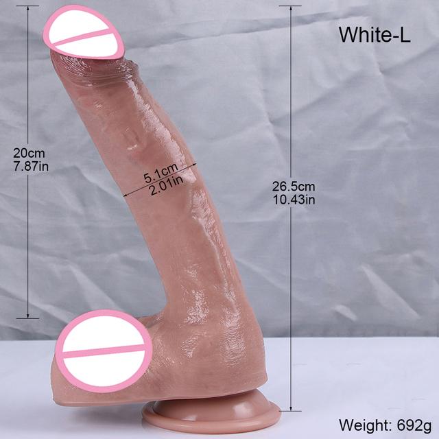 XXL Oversized Dildo Realistic Huge Penis Giant Phallus Long Soft Silicone Suction Cup Anal Sex Toys For Women Vagina Masturbator