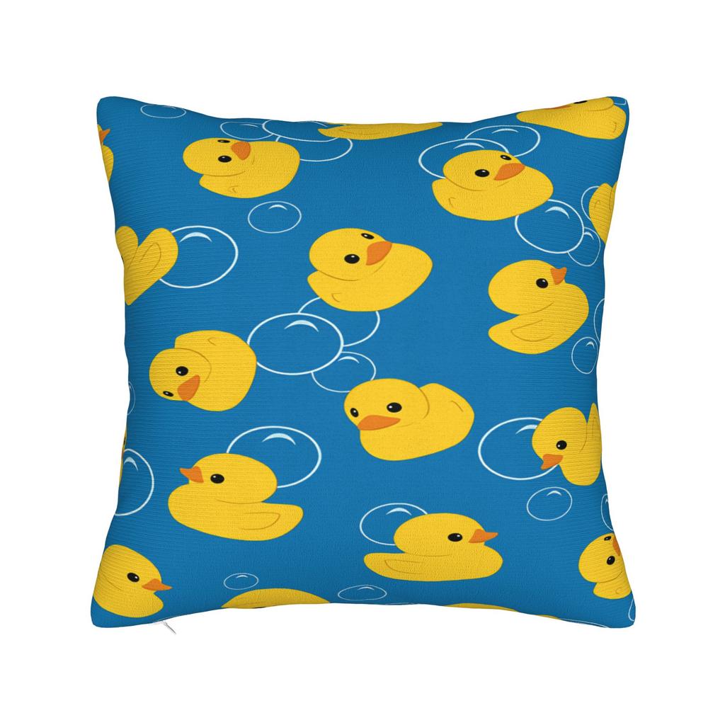 Yellow Rubber Duck Pillowcases Morden Pillow Case For Office Car Home Decor Print Pillow Cover