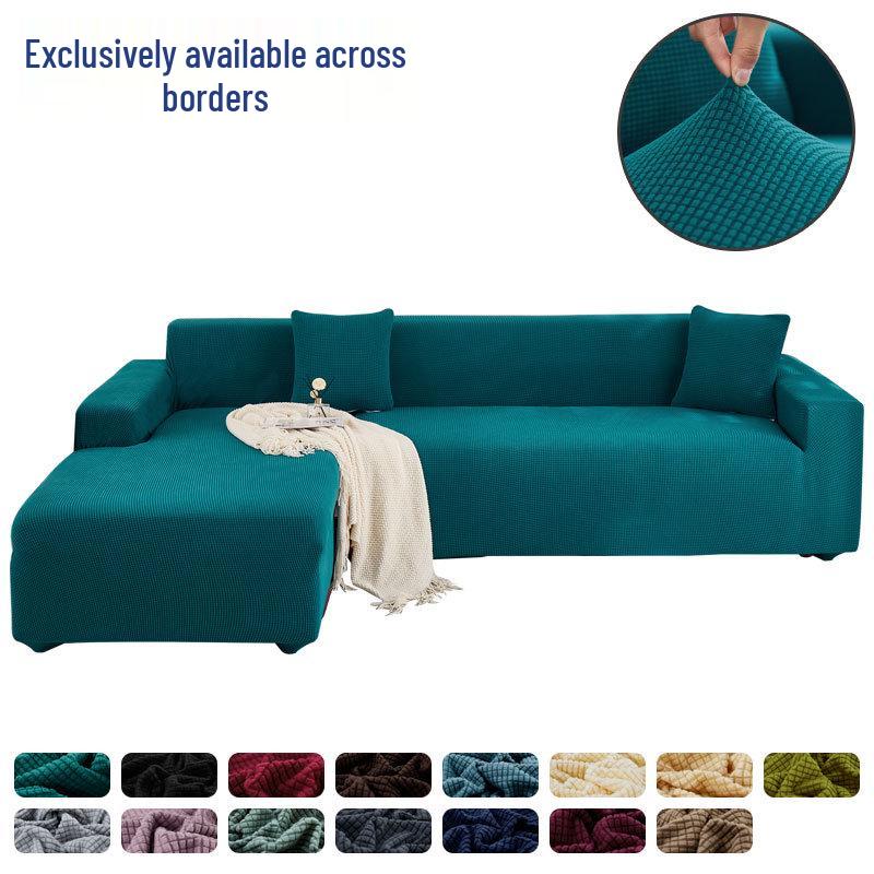 Universal Stretch Sofa Cover - Modern, Year-Round Fit for Chaise and Leather Sofas