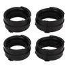 4 Stück Vergaser Ansaugkrümmer Stutzen Verbindungen Schwarz Gummi Ersatz für Magna VTR250 VT250 MC20