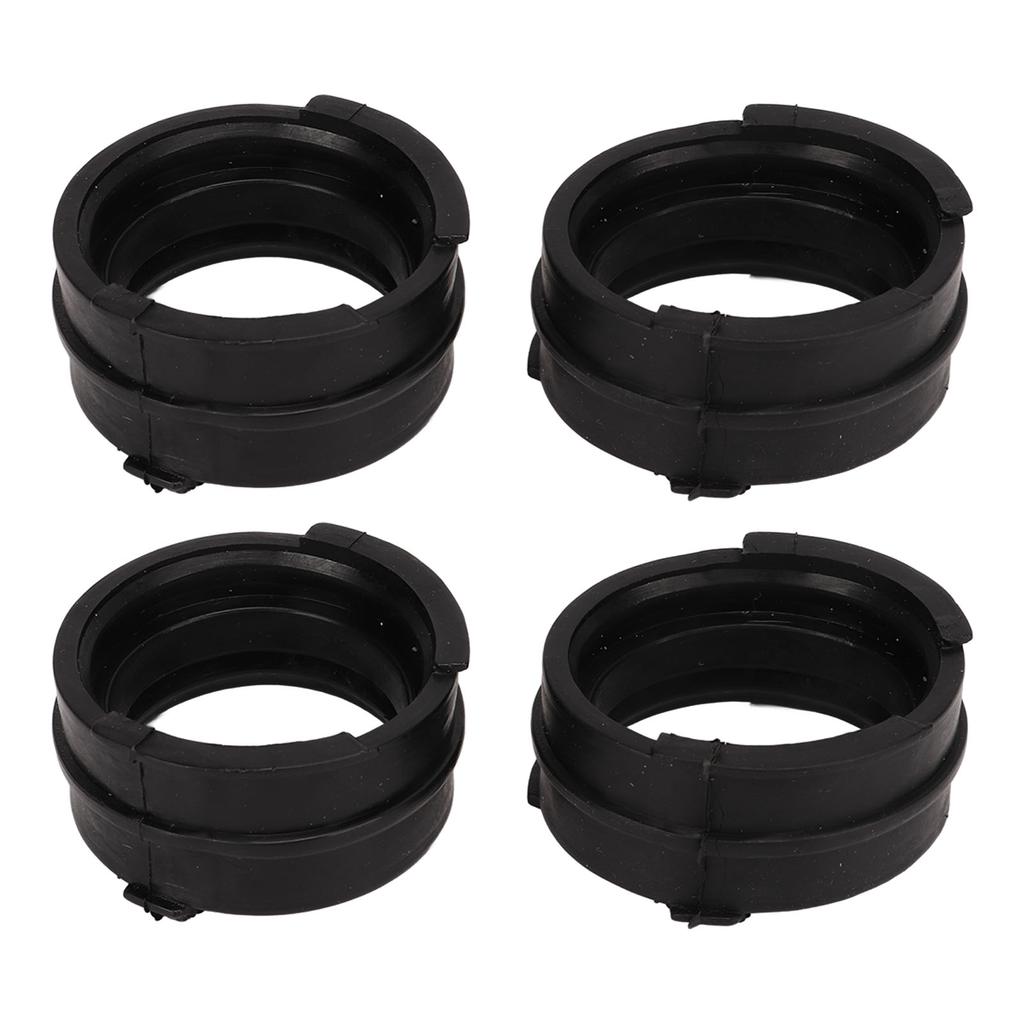 4 Stück Vergaser Ansaugkrümmer Stutzen Verbindungen Schwarz Gummi Ersatz für Magna VTR250 VT250 MC20