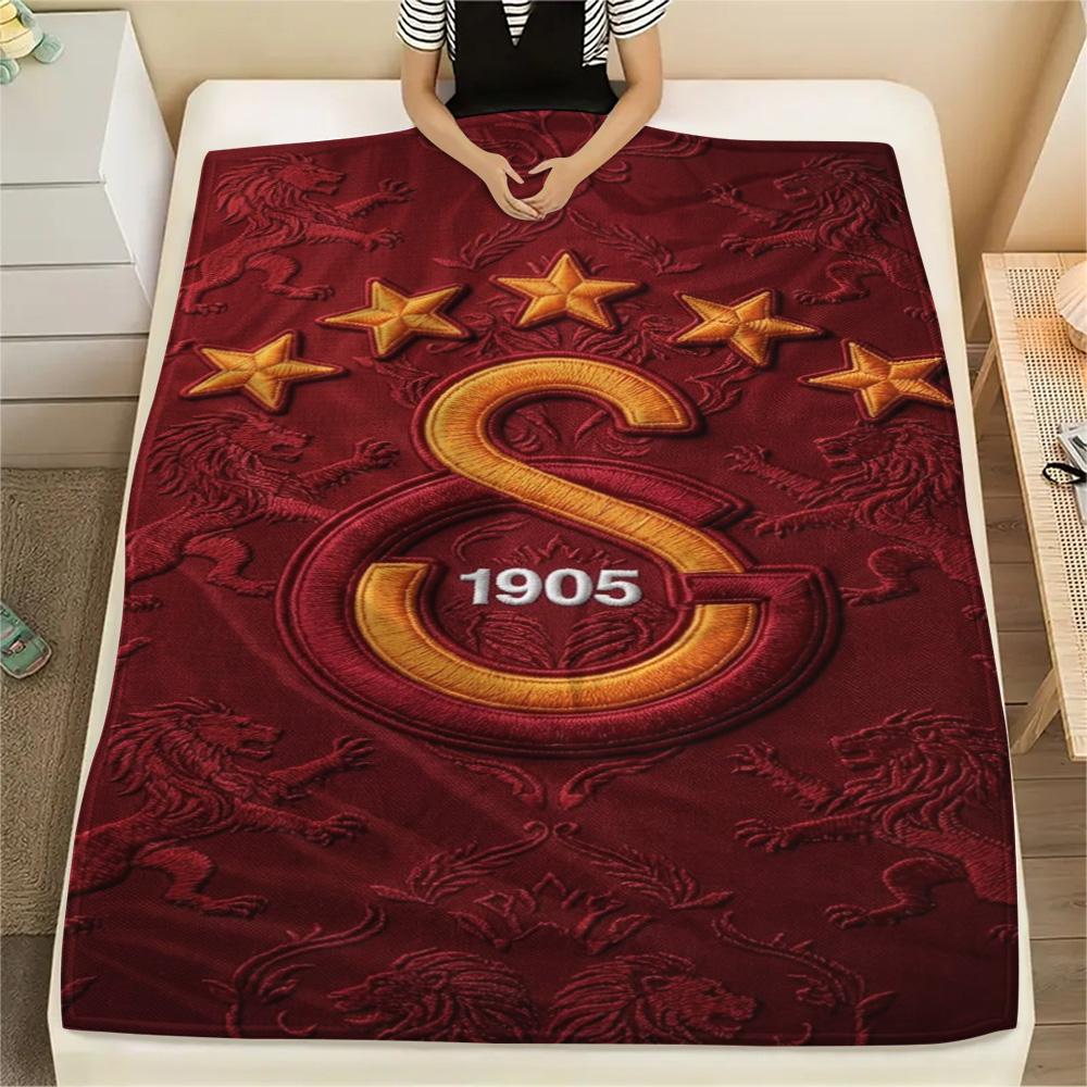 1PC Galatasaray S Patterned Flannel Blanket Suitable For All Seasons for Home Decor Warmth and Comfort Gifts Holiday Present