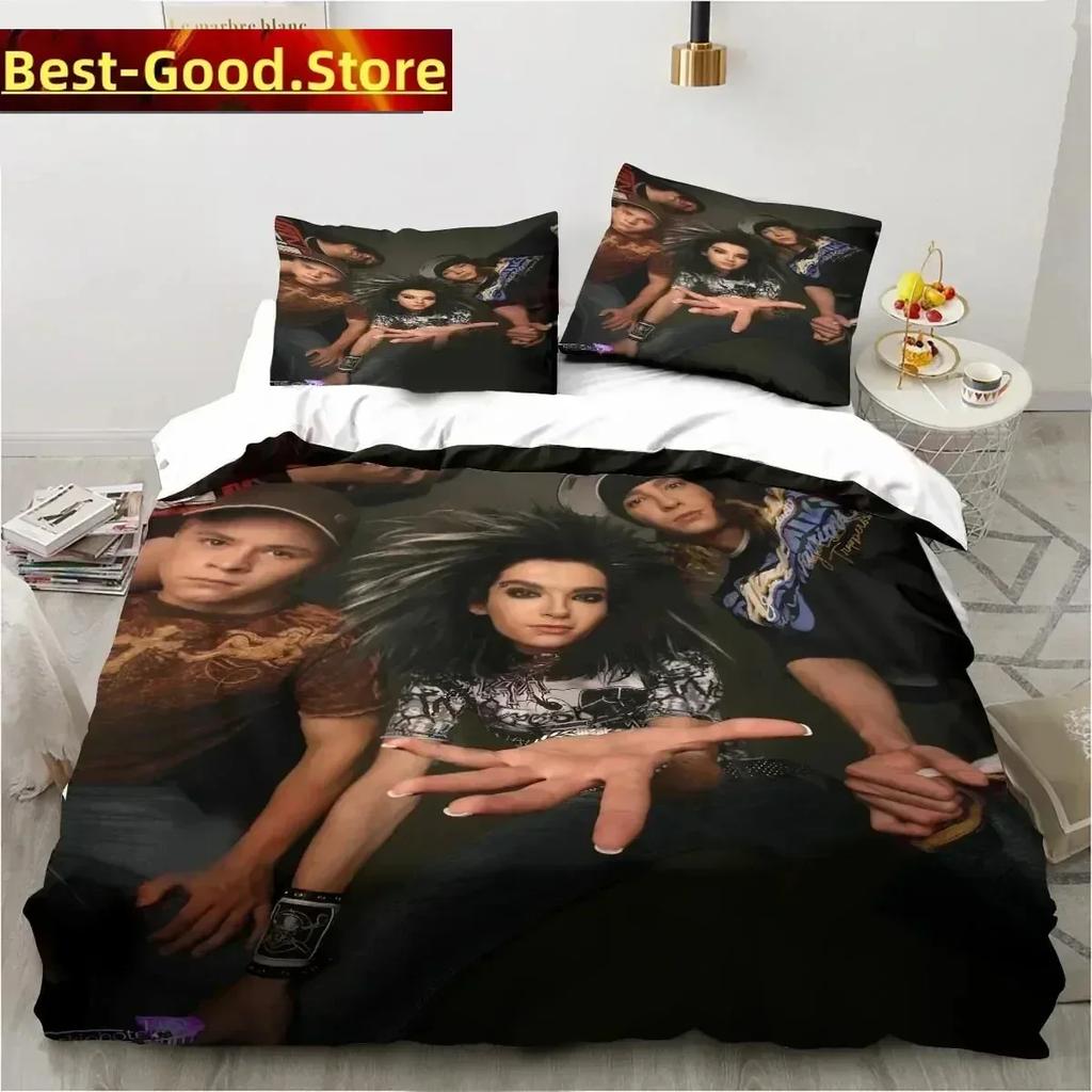 3D Print Tokio Hotel Printed Bed Set Duvet Cover Pillowcase Bedding Set Bed Linen Sheet Quilt Cover Full Queen King Size