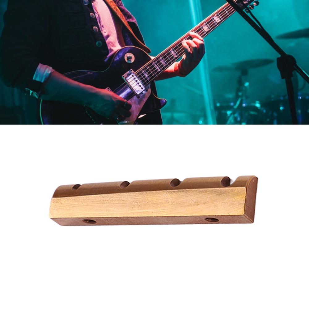 Cejuela de Latón Pre-ranurada para Bajo Eléctrico de 4 Cuerdas Bajo Eléctrico Guitarra Bajo Eléctrica