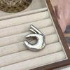 Chic French Retro Geometric Brooch for Jackets & Sweaters