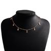 Modeschmuck Hals Alloy Material Stern Anhänger Halsband Schlüsselbein für Damen Teen