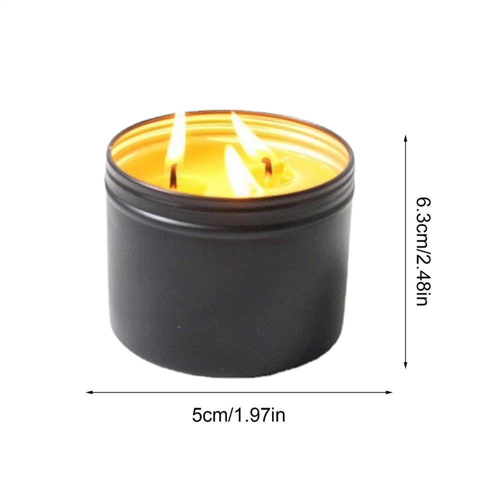 Emergency Survival Candle 36 Hour Long Burning 3 Wick Camping Jar for Power Outage Outdoor Preparedness Bug Out Bag Supplies