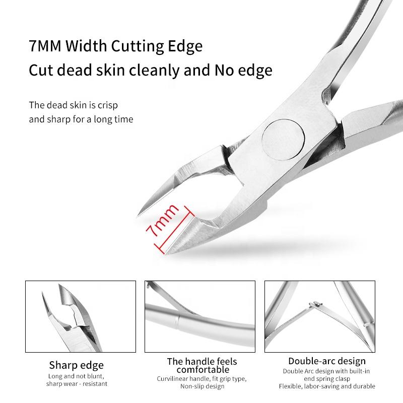 Professional Stainless Steel Cuticle Trimmer Cutter Clippers Durable Pedicure Manicure Tools  Cuticle Remover Cuticle Nippers