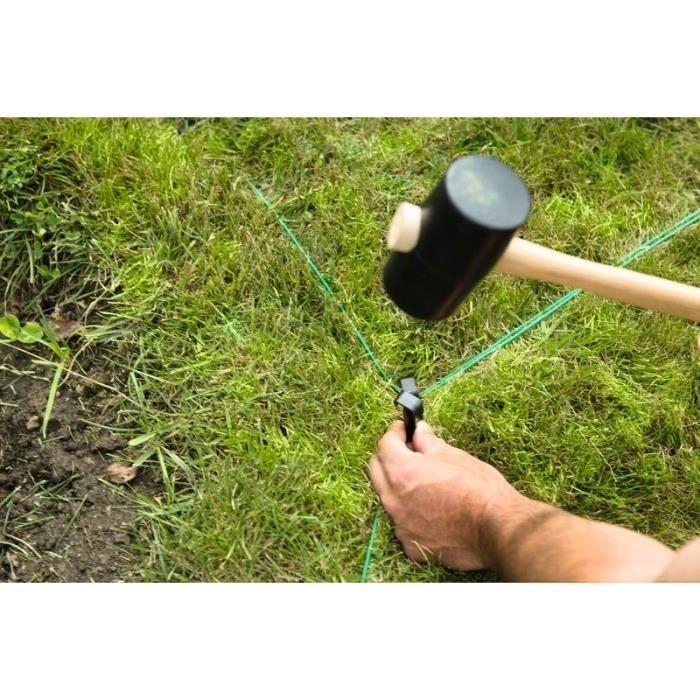 Sachet de 100 cavaliers pour tondeuse robot - bosch - noir - dimensions 21,1x17x6,9 cm