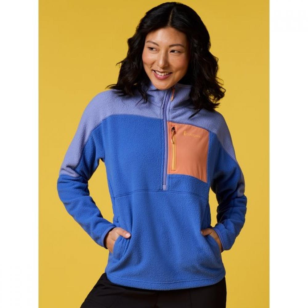 Cotopaxi Abrazo Fleece Half Zip Jacket Women S KHAKI-CREAM-MD