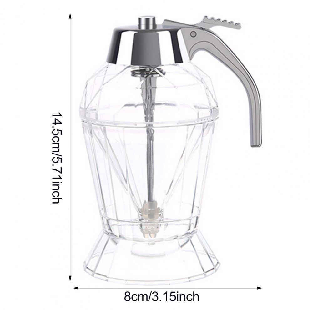 2/3Pcs Honey Dispenser One-handed Maple Syrup Dispensers With Stand Large Capacity BPA Free No Drip Handle Design Oil Dispenser