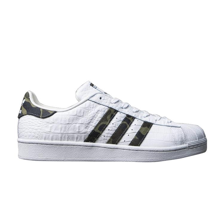 

Adidas Кроссовки Superstar из крокодиловой кожи для мужчин Белые Основной черный BB2775 42