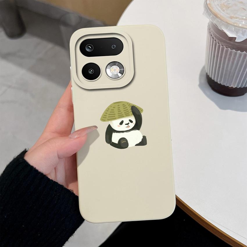 For OPPO Realme 16 15 14 Pro Plus C85 Pro OPPO Reno 15 Pro AX7 A77 A91 A95 A96 Phone Case Lovely Bear Soft Liquid Silicone Lightweight Anti Drop Shell