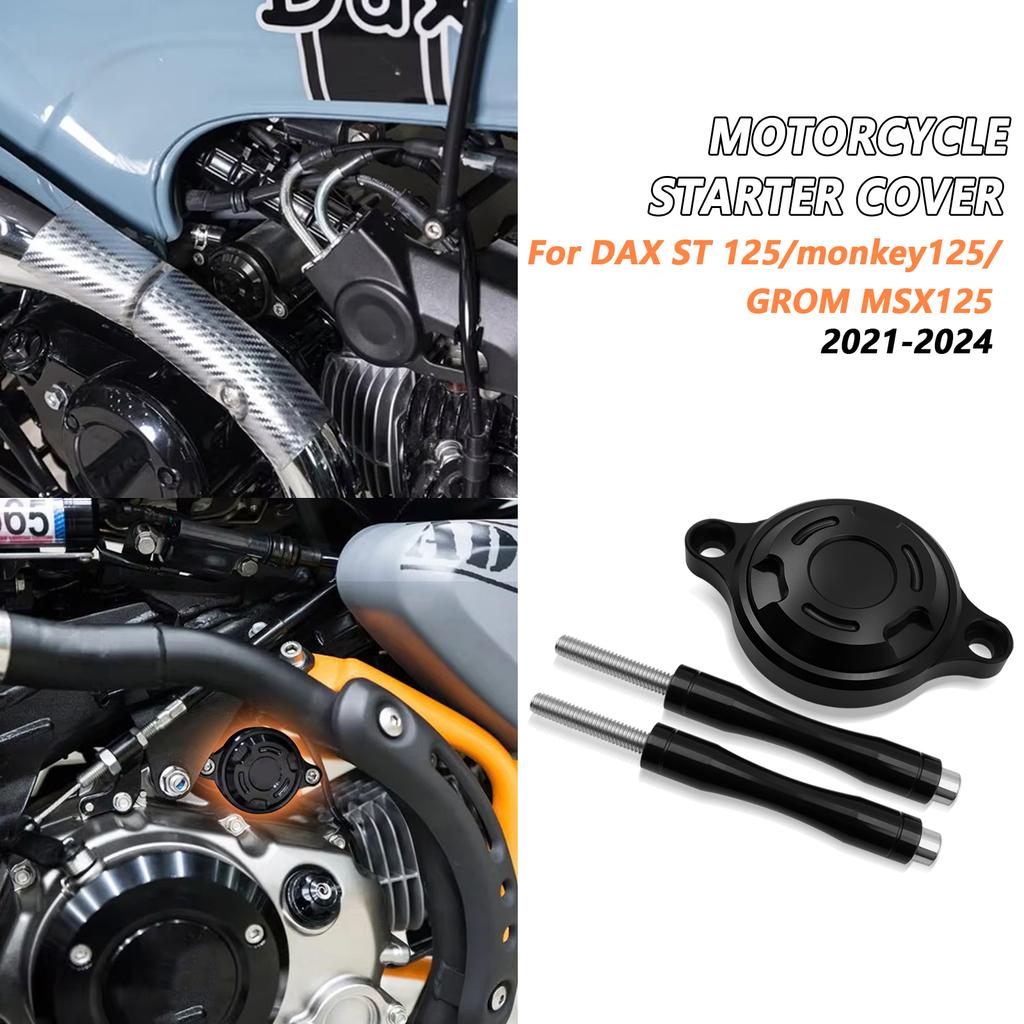 For HONDA DAX ST 125 monkey125 GROM MSX125 2021 2022 2023 2024 2025 Motorcycle Right Engine Starter Cover Crankcase Trim Cover