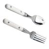 8 Pcs Kids Tableware Stainless Steel Fork And Spoon For Children Dining Rooms Grasp Training Durable