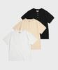 Ledeutoneido Vintage Cotton Short Sleeve Henley Tee Black
