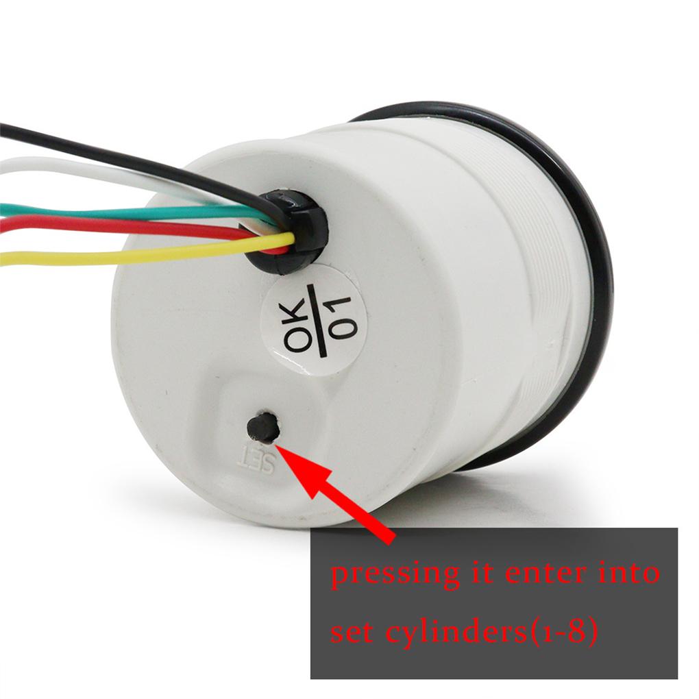 LED Tachometer Gauge Meter Car Shift Light RPM Gauge Car Tachometer Gauge Tachometer Auto Cylinders