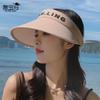 Arrival Topless Hat Japanese and Korean Minimalist All-Matching Hat Women's Spring and Summer Outdoor Sports Face-Looking Small Sun Protection Sun Hat