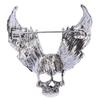 Drill Skull Brooch Sparkling  S Fashion Personality Brooch Accessories for Suit Coat