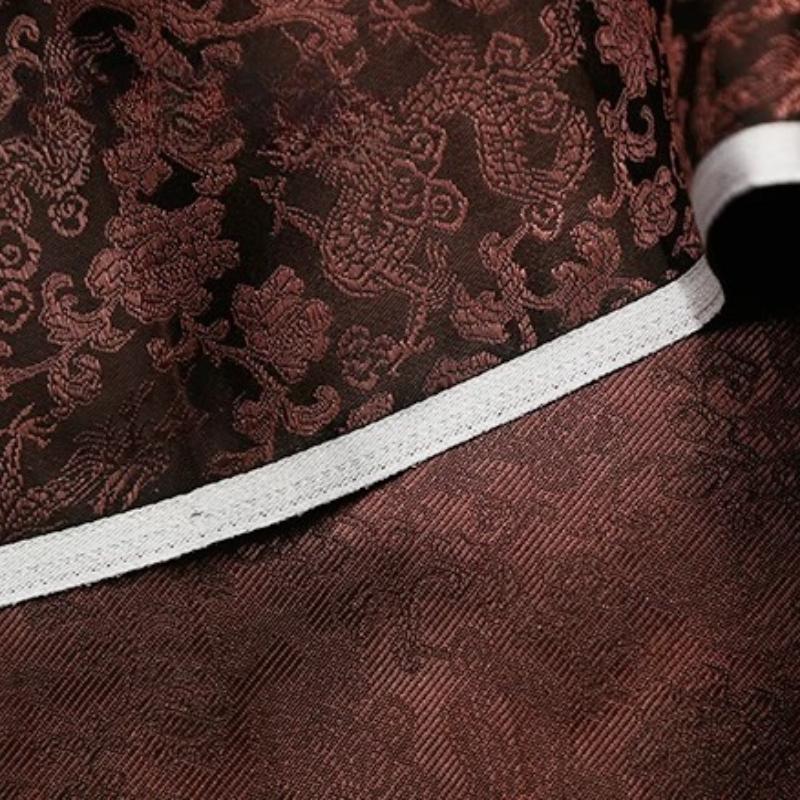 Wide 90cm Dragon Pattern Series of Brocade Fabric for Ancient Hanfu Cosplay Kimono Tang Suit Cheongsam and Silk Brocade Clothing