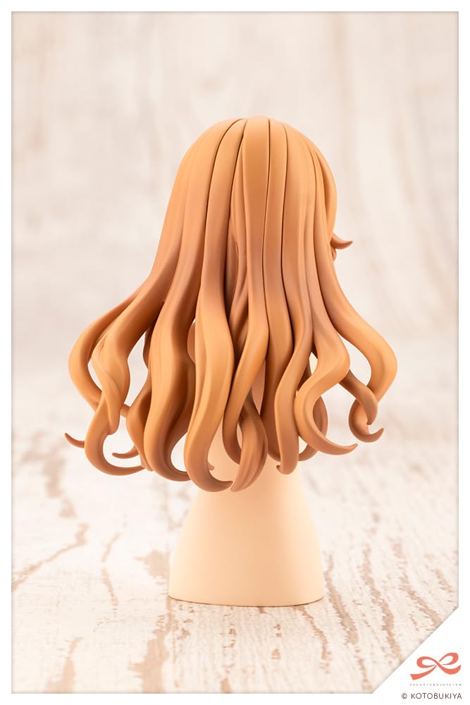 KOTOBUKIYA "Sousai Shojo Teien" Arranged Wig, Long Wavy Hair, Approximately 63mm Tall, 1/10 Scale Plastic Model