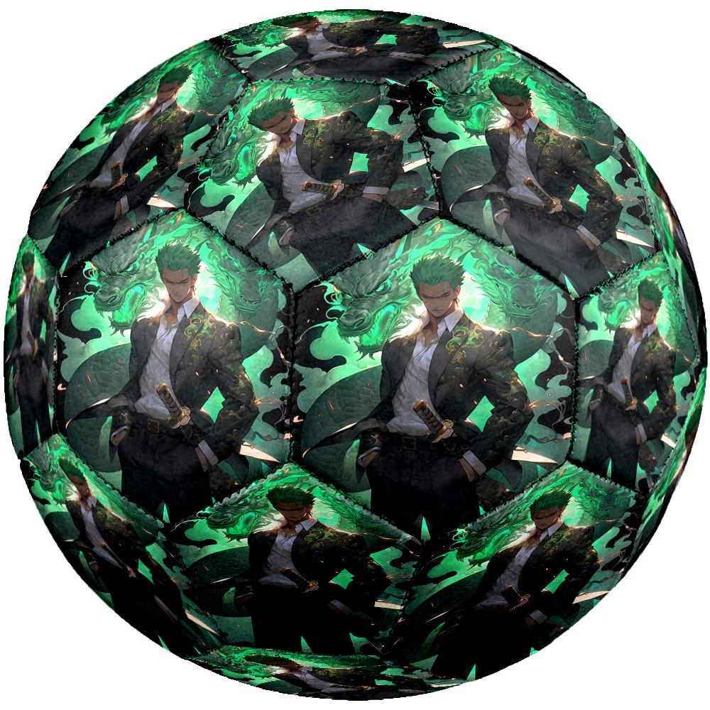 Roronoa Zoro Theme Size 5 Soccer Ball, Suitable for Both Indoor and Outdoor Matches, a Gift Suitable for Everyone.