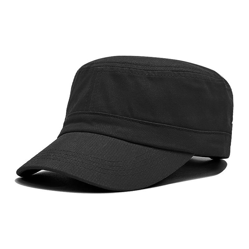 Spring and Summer Flat Top Hat Men and Women Fashionable Thin Breathable Baseball Hat Outdoor Personalized Sun Visor Military Hat Baseball Cap