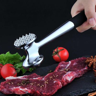 Doppelseitiger Zinklegierung Fleischklopfer - Küchenwerkzeug zum Durchtrennen von Sehnen und Lockern von Fleisch