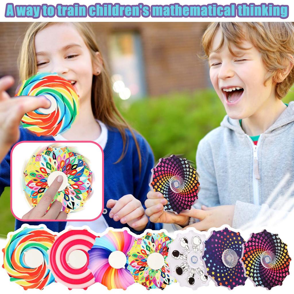 3D Animation Finger Gyroscope Colorful Animation Finger Gyro Toy  Toys